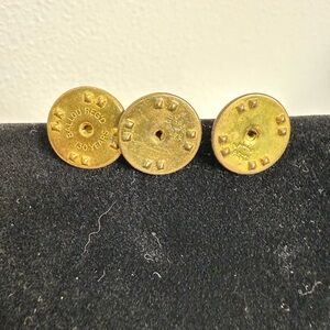 Ballou Reg’d 130 years pin backers - set of 3